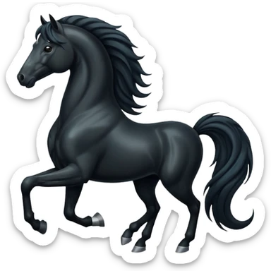 Black horse 🐎 sticker
