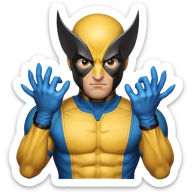 Wolverine from Deadpool & Wolverine movie sticker