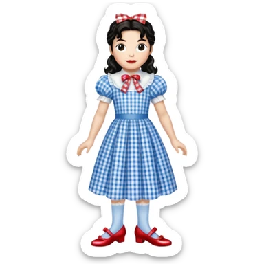 Michel Jackson as Dorothy from the wizard of oz sticker