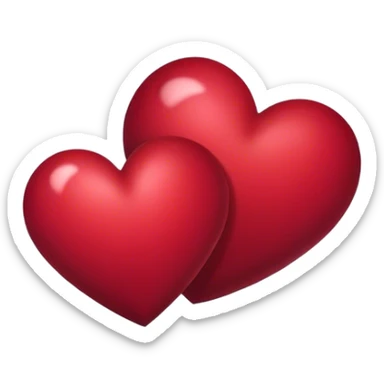 Coeur rouge bordeaux  sticker