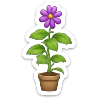 une plante qui est arrosée et qui grandit sticker