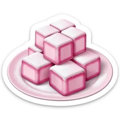 Turkish delight white plate sticker