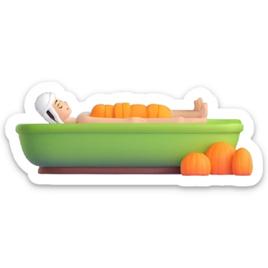 spa with bubbling hot tub sticker