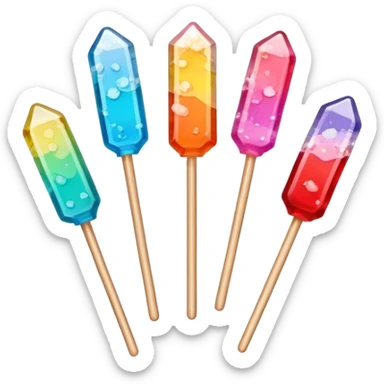 rock candy on a stick sticker