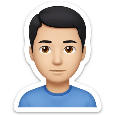 Dormir cabelo preto pele morena clara sticker