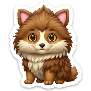 armored cute animal sticker