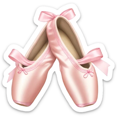 Light pink aesthetic pointe shoe sticker