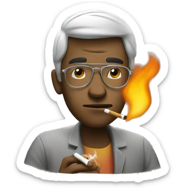 Smoking chilling  sticker