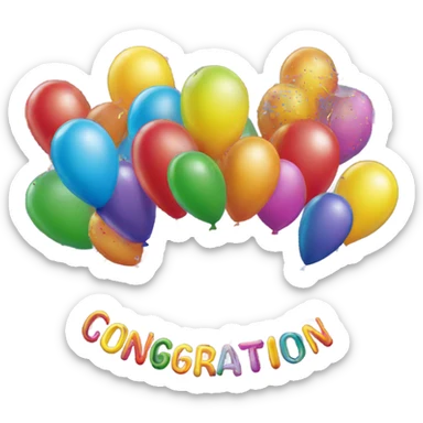 Congratulations sticker