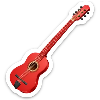 Create a long thin straight red string  sticker