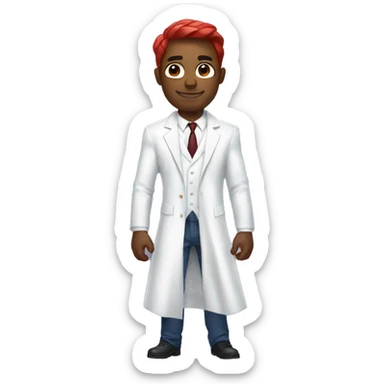 Spider-Man wearing a huge white dress shirt  sticker