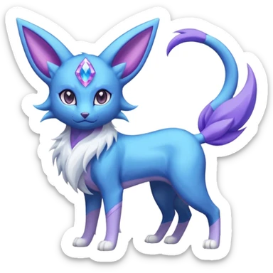 Luxio-Espeon-Suicune-Amaura-fusion sticker