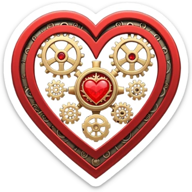 Death Korps Of Krieg Heart Steampunk love heart sticker