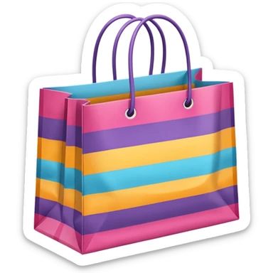 a lot of shopping bag sticker