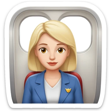 Mommy on an airplane  sticker