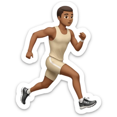 Une personne qui court à la vitesse sticker