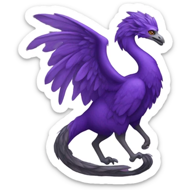 Simorgh, violett sticker