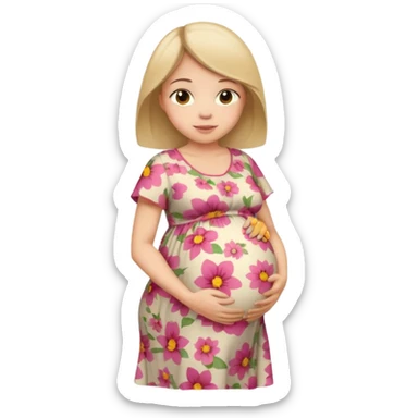 A girl is pregnant  sticker