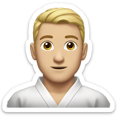 White boy brow hair jiu jitsu moves sticker