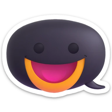 conversation bubble with a happy face sticker