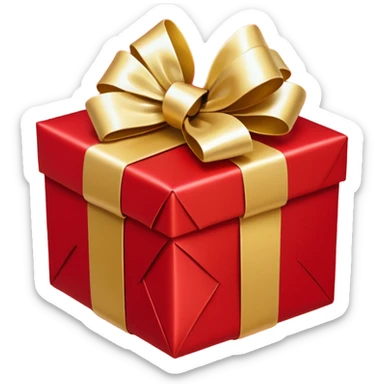 opened present sticker