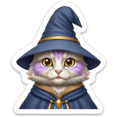 A wizard cat sticker