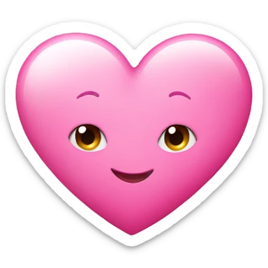 Pink cute Heart  sticker