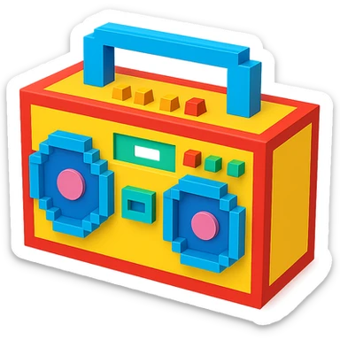 boombox sticker