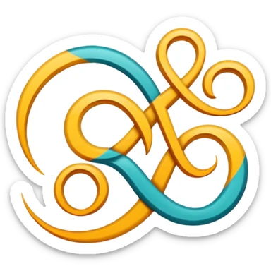 Symbol used to refer to a translation of a word into another language; the two languages ​​translated are Arabic and Spanish. sticker