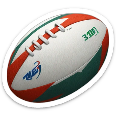 rugby ball sticker