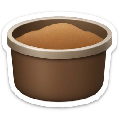 brown body scrub pot sticker