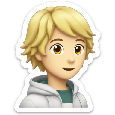 Personagem Anime com medo sticker