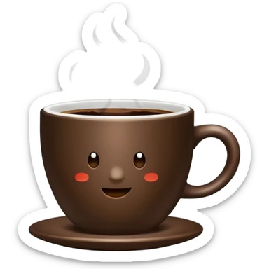 a cup of coffee sticker