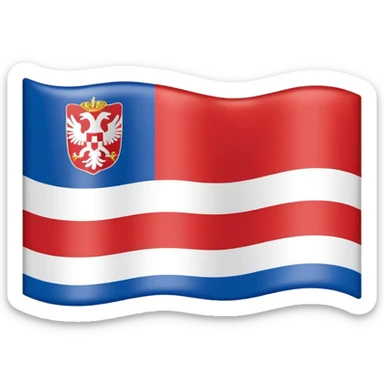 make me a emoji with serbian empire a  flag from 1914 sticker