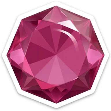 5. giant ruby gemstone shining sticker