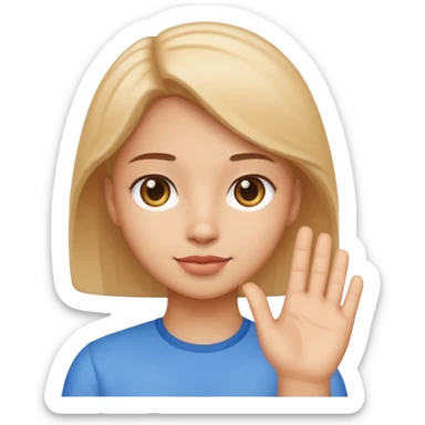 chat gpt asking with hand sticker