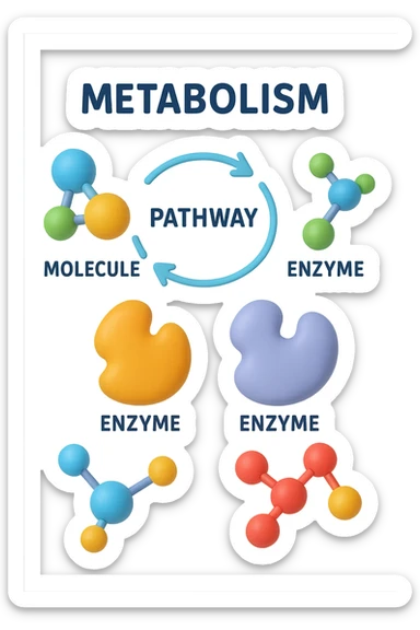metabolismo 3d sticker