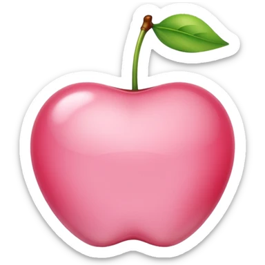 light pink Cherry sticker