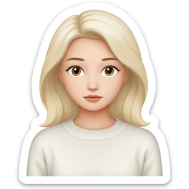 İt should give clean girl vibe sticker