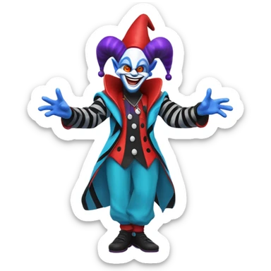 Jevil from Deltarune  sticker