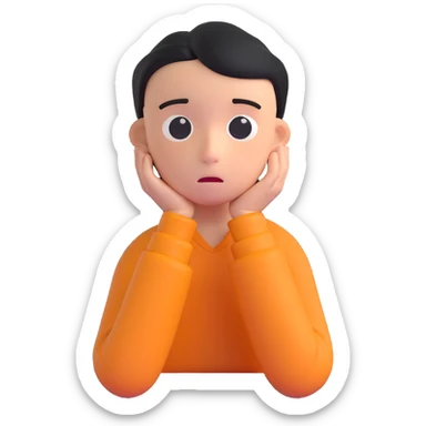 depressed artist being sad sticker