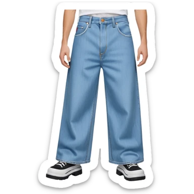 huge jnco jeans with absurdly wide pant legs sticker