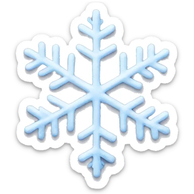snowflake sticker