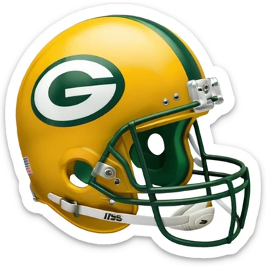 Green Bay packers helmet olds hool sticker