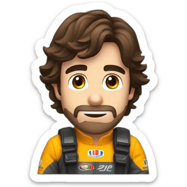 Fernando Alonso silencio 🤫 sticker