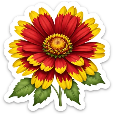 Blanket flower sticker
