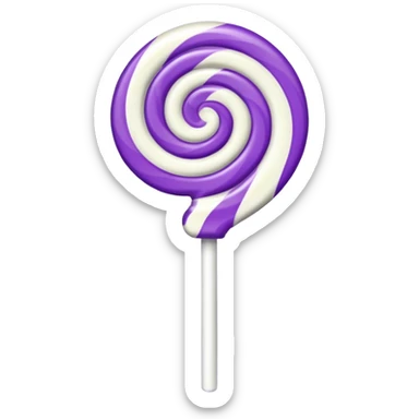 lolipop luminous purple and white sticker