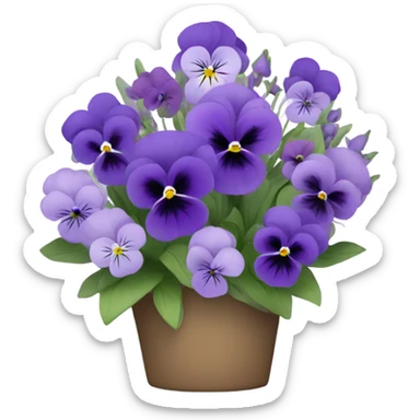Violet Flower arrangement sticker