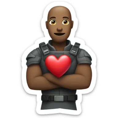 P Hugging Heart: A heart with small arms wrapping around it, representing self-love or sending a virtual hug. sticker