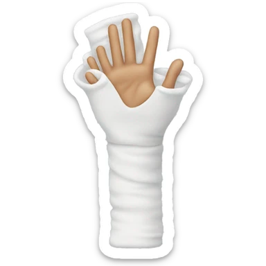 Arm in a cast sticker